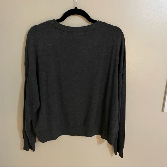 Z Supply Elle Dog Sweatshirt, Charcoal Grey, Size M - Picture 6 of 9